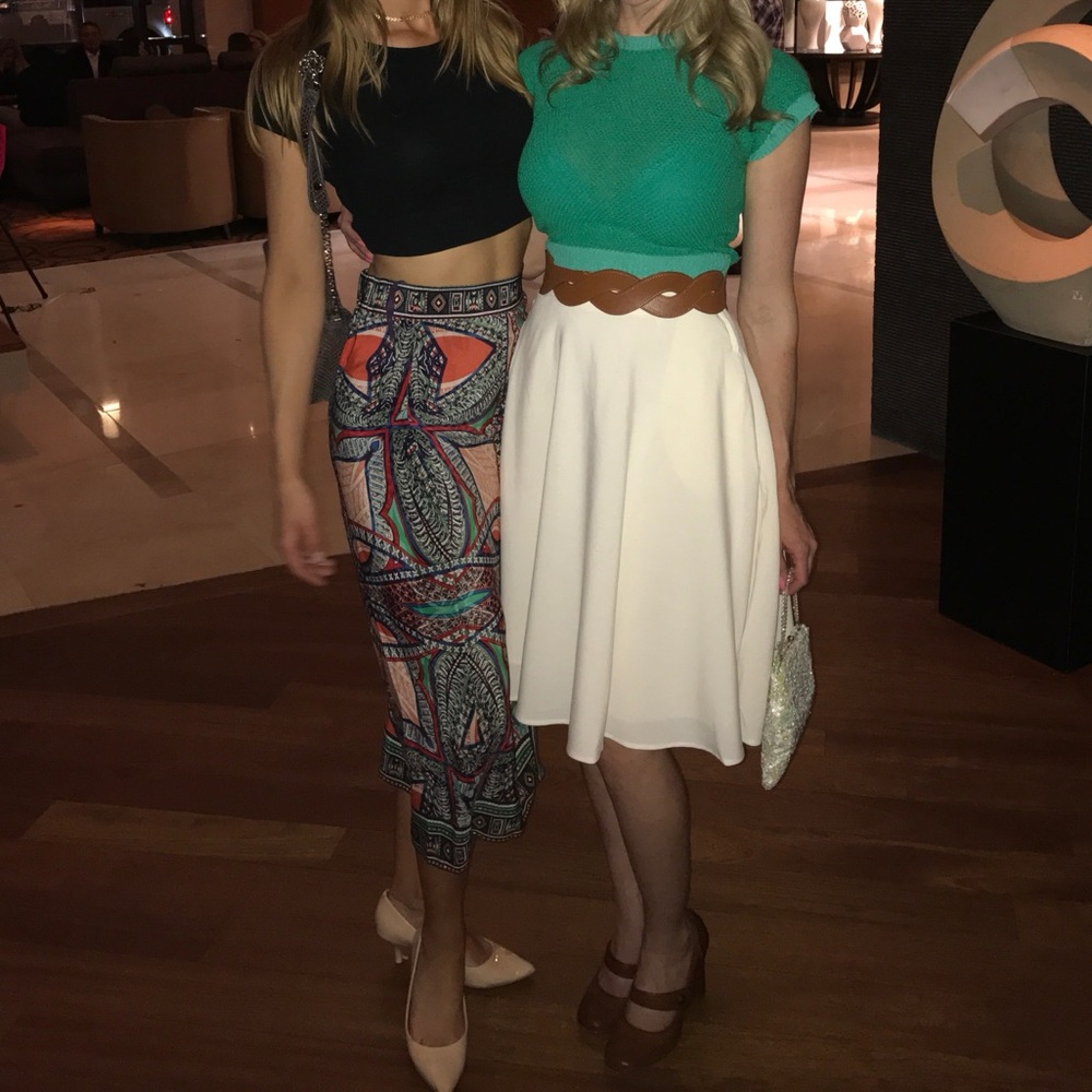 Anthropologie Maeve Geoda printed silk midi skirt - Picture 11 of 14